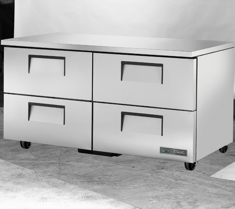 Product image #5 for True 60 3/8-Inch 2-Section 4-Drawer Undercounter Refrigerator