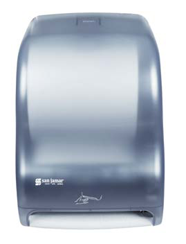 Product image #2 for San Jamar Smart System Classic Touchless Electronic Roll Towel Dispenser with IQ Sensor, Wall Mounted, Arctic Blue