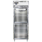 Thumbnail image #1 for Continental Refrigerator Designer Line D1RESNSAGDHD One-Section Wide Reach-In Refrigerator, Half-Height Glass Doors, Stainless Steel Exterior