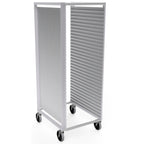 Thumbnail image #1 for Lockwood Manufacturing RA58-ES32 Mobile Aluminum Pan Rack, 32-Pan, Closed Sides, End-Loading, for 18 x 26-Inch Pans