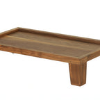 Thumbnail image #1 for Cal-Mil 23600-6-78 Taper Buffet Riser, Walnut, 12"W x 20"D x 6"H