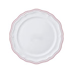 Thumbnail image #1 for Steelite International Folio, Porcelain 62578FP812 9-Inch Round Porcelain Rim Plate, Scalloped Edge, Adelina Double Line Rose Case of 2 Dozen
