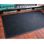 Thumbnail image #1 for Cactus Mat 1625-C35 Rubber Ridge-Scraper Safety Mat, Black, 3' x 5', 3/8" Thick