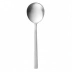 Thumbnail image #1 for Libbey Elexa Satin 663 016 Bouillon Spoon, 7 in, 18/0 Stainless Steel, Satin Finish