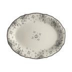 Thumbnail image #1 for Steelite International HL Ivory HL52563901 China Oval Platter, 10 x 7.75 in, Scalloped Edge Case of 2 Dozen