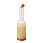 Thumbnail image #1 for TableCraft Products PourMaster 8032X 1-Quart Pour Bottle with Easy-Grip Neck, Orange Pour Spout and Cap Case of 12
