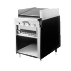 Thumbnail image #1 for Montague Company Legend UF-24R 24-Inch Gas Charbroiler with Open Cabinet Base, Stainless Steel Front, Reversible Cast-Iron Grate