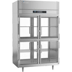 Thumbnail image #1 for Victory Refrigeration UltraSpec™ RSA-2D-S1-PT-HG-HC Pass-Thru Two-Section Reach-In Refrigerator, 48 cu. ft., Glass Half Doors, Self-Contained