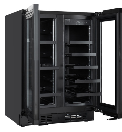 Product image #7 for KoolMore 24-Inch Dual Zone Panel-Ready French Door Under-Counter Wine Cooler