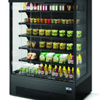Thumbnail image #1 for RPI Industries SCAS39R-SC-FLEX1 Open-Air Refrigerated Merchandiser, 39.1"W x 33.5"D x 80.7"H, 5-Tier, Black