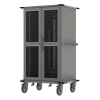 Thumbnail image #1 for Eastern Tabletop EB19200 Hot/Cold Banqueting Holding Cart, Stainless Steel, Double Doors, 75"W x 42"D x 33"H