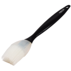Thumbnail image #1 for JB Prince De Buyer B126 Pastry Brush, 9" Long, 5/8" Wide White Silicone Bristles, Black Plastic Handle