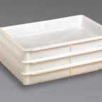 Thumbnail image #2 for American Metalcraft DBP1826 18 x 26 x 3-1/8 Inch Dough Box, Teflon Co-Polymer, Warm White Case of 6