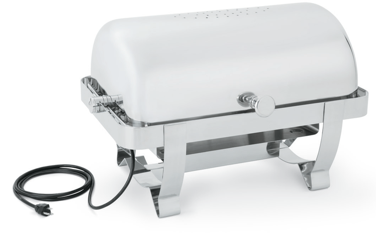 Product image #2 for Orion® Full-Size Rectangular Retractable Electric Roll Top Chafer, 9 Quart, Stainless Steel