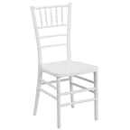 Thumbnail image #1 for Flash Furniture Hercules LE-WHITE-GG White Polycarbonate Stacking Chiavari Chair, Ladder Back, 1000 lb. Capacity