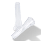 Thumbnail image #1 for Matfer Bourgeat 167180 Plain Pastry Decorating Tip, 8mm Diameter x 4in Long Tube, Transparent Plastic
