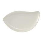 Thumbnail image #1 for Tuxton China AMU-651 Leaf Platter, 15-1/4 x 8-3/4 in, Ceramic, Pearl White Case of 6