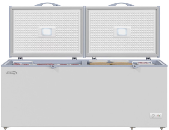 Product image #9 for KoolMore 77-Inch 24 Cu. Ft. Commercial Chest Freezer with Dual Solid Locking Lids