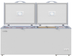 Thumbnail image #9 for KoolMore 77-Inch 24 Cu. Ft. Commercial Chest Freezer with Dual Solid Locking Lids