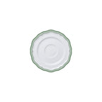 Thumbnail image #1 for Steelite International Folio, Porcelain 62585FP823 Round Porcelain Saucer, 5", Adelina Triple Line Green Case of 2 Dozen