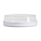 Thumbnail image #1 for Cal-Mil 22346-8-12 8" Round Clear Plastic Plate Cover with 1" Vent Hole, Stackable Case of 6