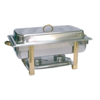 Thumbnail image #1 for Thunder Group SLRCF0833GH 8 qt Full-Size Oblong Stainless Steel Chafer with Lift-Off Cover and Dripless Water Pan