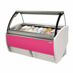 Thumbnail image #2 for Infrico USA IDC-VAR18H Gelato Display Case, Curved Glass, 18-Pan Capacity, Self-Contained Refrigeration