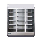 Thumbnail image #1 for MVP Group LLC Hydra-Kool KGV-MD-3-S 3-Section Refrigerated Glass Door Merchandiser, 3 Hinged Doors, 56.37 cu. ft., Self-Contained