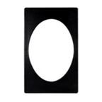 Thumbnail image #1 for G.E.T. Bugambilia T0A5MW Single Tile, 20-13/16" x 12-3/4", Cast Aluminum with Resin Coating, Oval Opening, Marble White