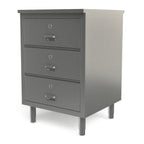Thumbnail image #1 for Tarrison Products Ltd. Servery TC-C2424D Stainless Steel Enclosed Work Table with 3 Locking Drawers, Flat Top, 24"W x 24"D