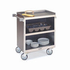 Thumbnail image #1 for Lakeside Manufacturing 822 Bussing Cart, 3 Shelves, Enclosed Back & Sides, Stainless Steel, 700 lb Capacity