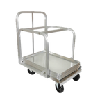 Thumbnail image #1 for Thunder Group ALSC1826 Aluminum Sheet Pan Truck, Holds 54 18" x 26" or 108 18" x 13" Pans, 5" Swivel Casters
