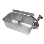 Thumbnail image #1 for GSW USA HS-DSREG Table-Mount Stainless Steel Dipper Well Sink with Rectangular Bowl and Faucet