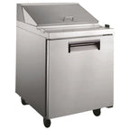 Thumbnail image #2 for Admiral Craft Equipment Corp. Black Diamond GRSL-1D 27-1/2-Inch 1-Door Refrigerated Salad/Sandwich Prep Table, 6 Cu. Ft., Self-Contained