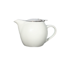 Thumbnail image #1 for Vertex China Ventana AV-TPC China Teapot, 16 oz, Handle, Removable Lid & Strainer, Bright White Case of 3 Dozen