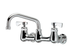 Thumbnail image #5 for Krowne Royal Series Backsplash-Mounted Commercial Faucet with 8-Inch Centers and 6-Inch Swing Spout