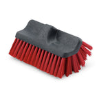 Thumbnail image #1 for Libman Commercial 516 Rectangular Dual-Surface Scrub Brush Head, Red PET Bristles, 10" x 6-1/2" Case of 6