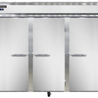 Thumbnail image #1 for Continental Refrigerator 3RENSS Three-Section Extra-Wide Reach-In Refrigerator, Solid Doors, Stainless Steel, Self-Contained