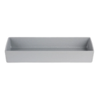 Thumbnail image #1 for G.E.T. Bugambilia COMP04 . . Rectangular Salad Bar Bowl, 5.3 qt., Cast Aluminum with Resin Coating, 20" x 6-7/8" x 3"
