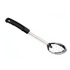 Thumbnail image #1 for Browne USA Foodservice 572332 13-Inch Perforated Stainless Steel Serving Spoon with Black Insulated Handle