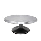 Thumbnail image #1 for Omcan 48175 Revolving Cake Turntable/Stand, 12″ dia., non-slip base, smooth 360° rotation, non-slip base, aluminum construction (Qty Case of 12