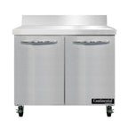 Thumbnail image #2 for Continental Refrigerator SW36NBS 36" 2-Section Worktop Refrigerator with Stainless Steel Top and 5 1/2" Backsplash