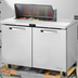 Thumbnail image #1 for True SPEC Series 48-Inch Two-Section Sandwich/Salad Prep Table with Solid Doors and 8-Pan Top