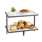 Thumbnail image #2 for Cal-Mil Monterey 22024-2-13 2-Tier Buffet Riser, 21"W x 12-1/4"D x 14-3/4"H, Plastic & Steel