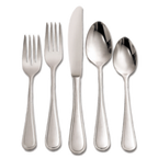 Thumbnail image #2 for 1880 Hospitality New Rim by Oneida® T015FDEF Dinner Fork, 7-1/4", 18/10 Stainless Steel, Curved Border Handle Pack of 1 Dozen