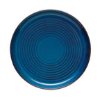 Thumbnail image #1 for Libbey Canyonlands 109765 8" Round Ceramic Stacking Plate, Terracotta Blue, 3/4"H