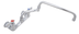 Thumbnail image #4 for Heavy-Duty Lead-Free Backsplash Mount Pre-Rinse Faucet with 18-Inch Double-Jointed Swing Spout