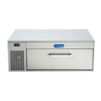 Thumbnail image #1 for Randell Storage & Display FX-1-290 1-Section Refrigerator/Freezer Base, Single Drawer, Stainless Steel, Self-Contained Refrigeration