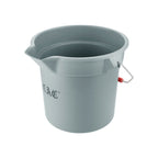 Thumbnail image #1 for CAC China BTRS-14GY 14 qt Gray Round Polyethylene Bucket Case of 12