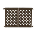 Thumbnail image #1 for Grosfillex US962423 Interlocking Brown Fence Panel, 2-Panel Section